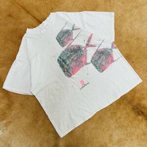 Vintage The Nature Store Fish Print Graphic T-Shirt